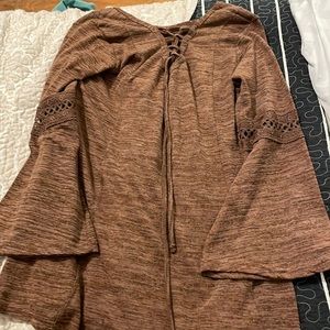 brown women’s blouse